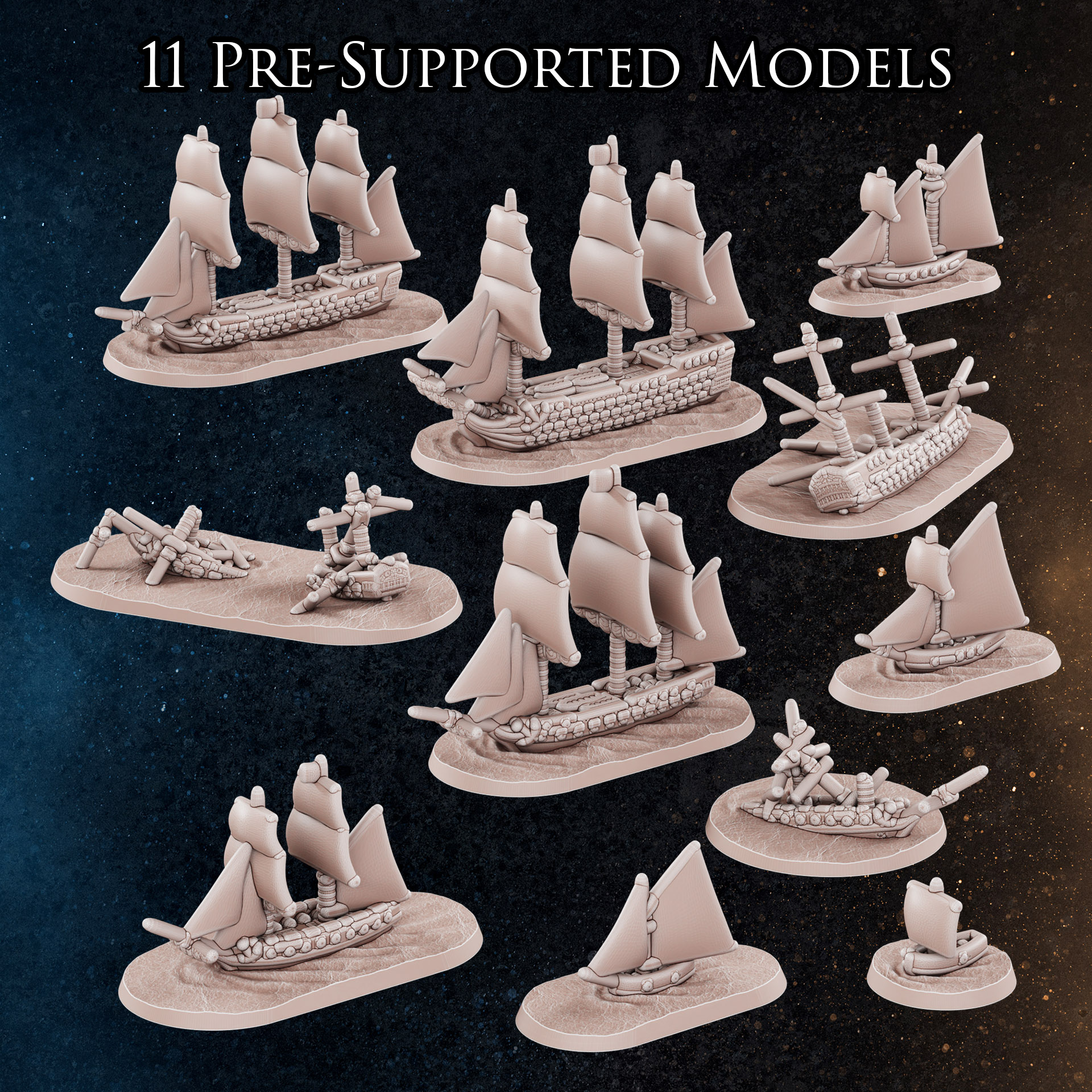 Sailing Fleet 1/1800th Scale